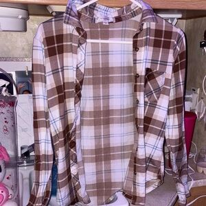 Plaid Button-Up Women's Jacket
